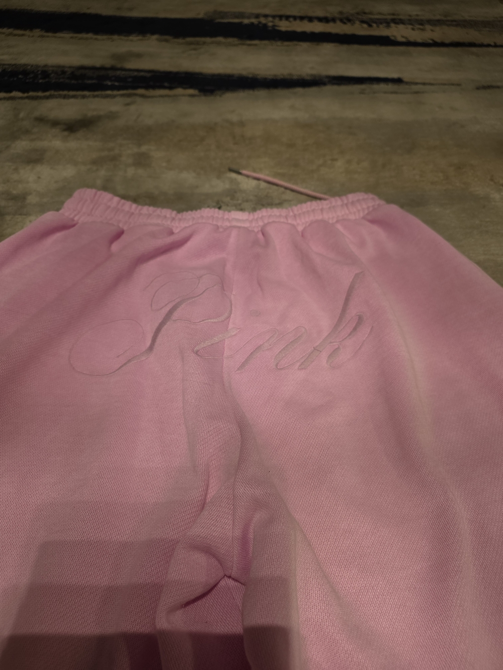 PINK Victoria's Secret Bubblegum Pink Kids Joggers with Script Logo